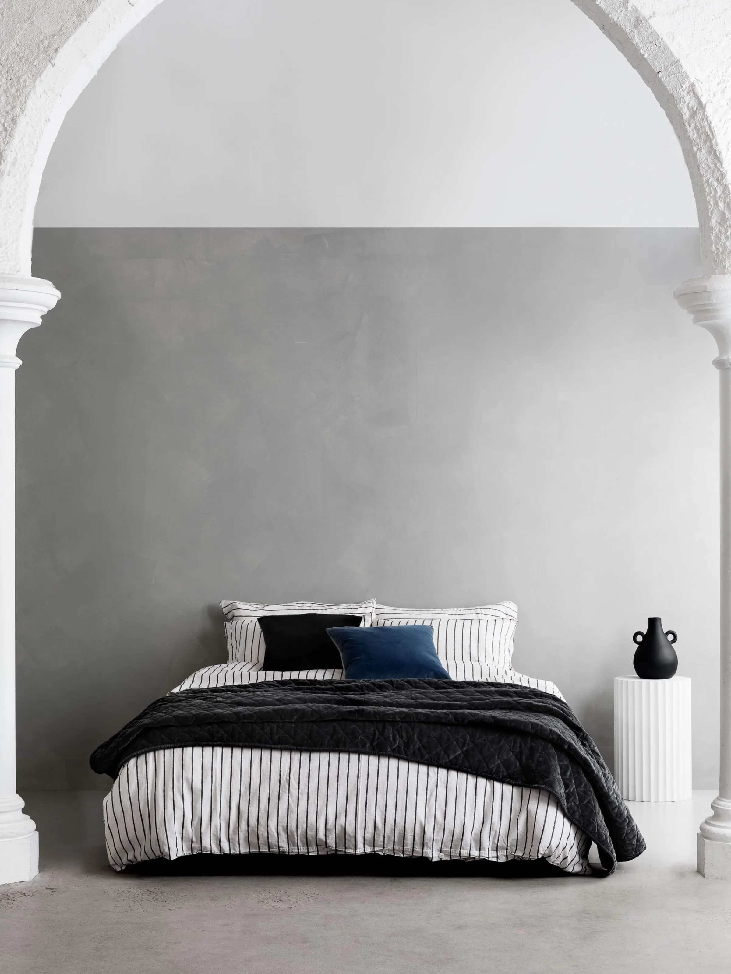 L&M Home Etro Black Velvet Cushion Sale