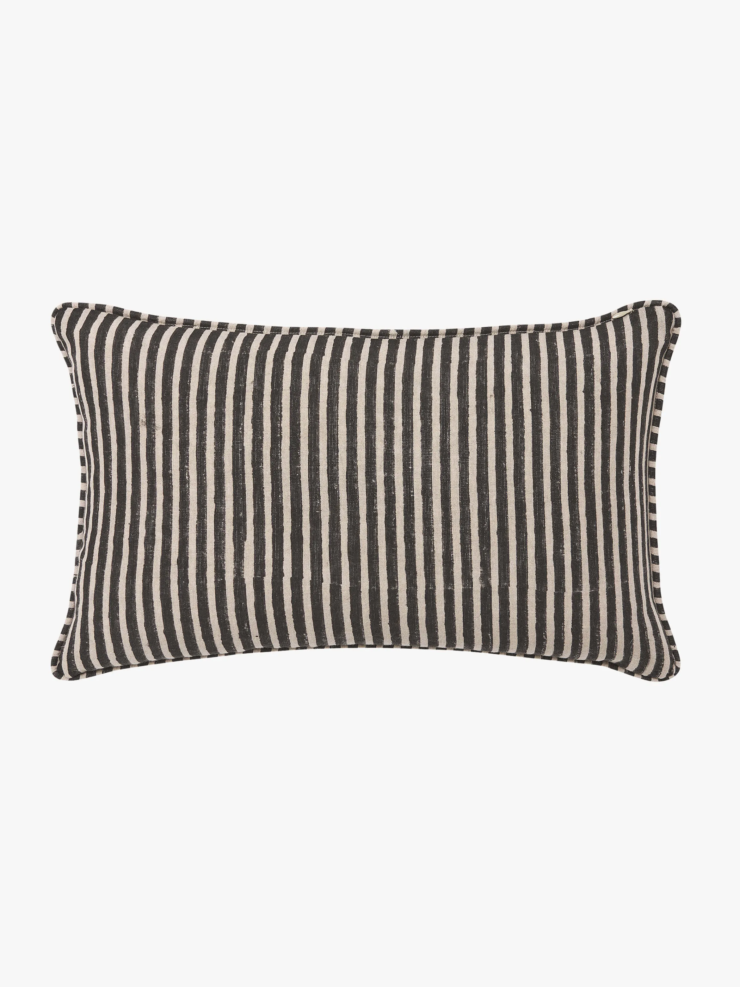L&M Home Gia Black Reversible Linen Cushion Fashion